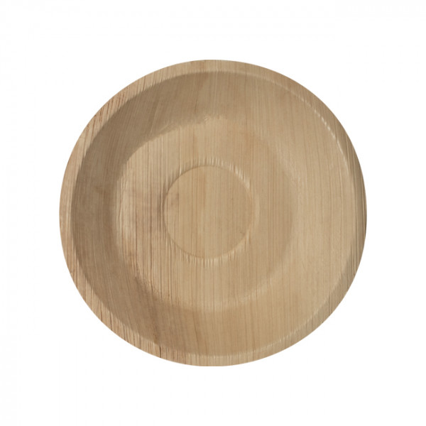 Assiette ronde en palmier 20 cm écologique