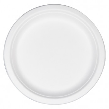 Assiette ronde en fibres végétales Ø 23 cm