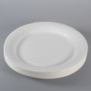 assiette carton ronde 23 cm biodégradable blanc plate 51A001