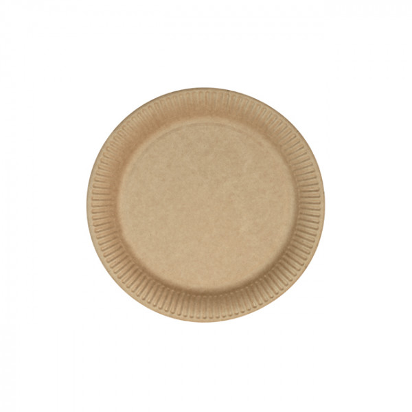 Assiette en carton kraft
