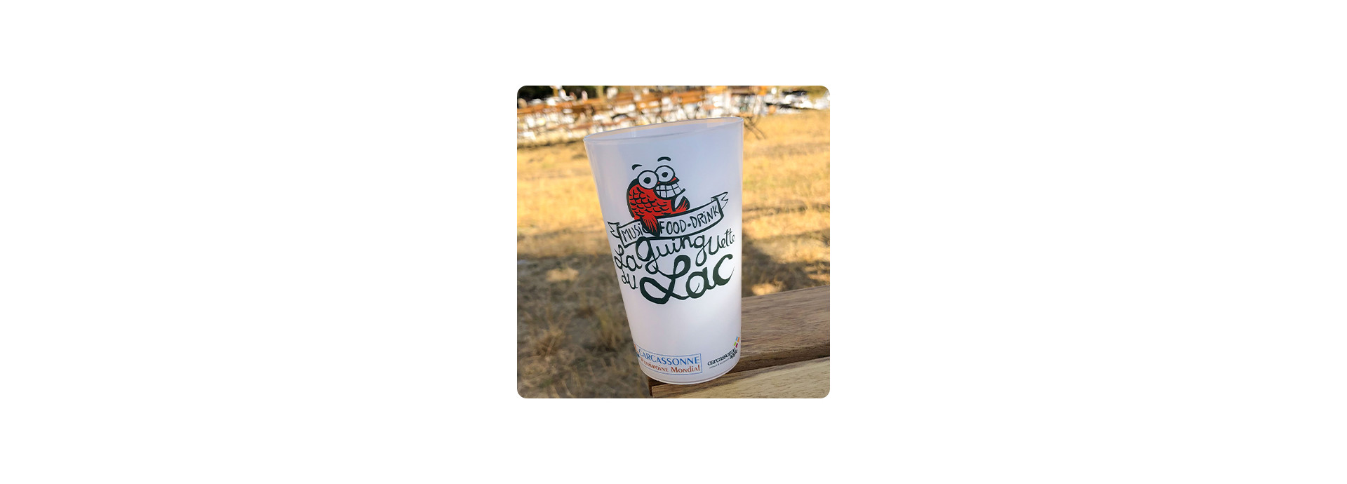 Ecocup en plastique réutilisable pour une association