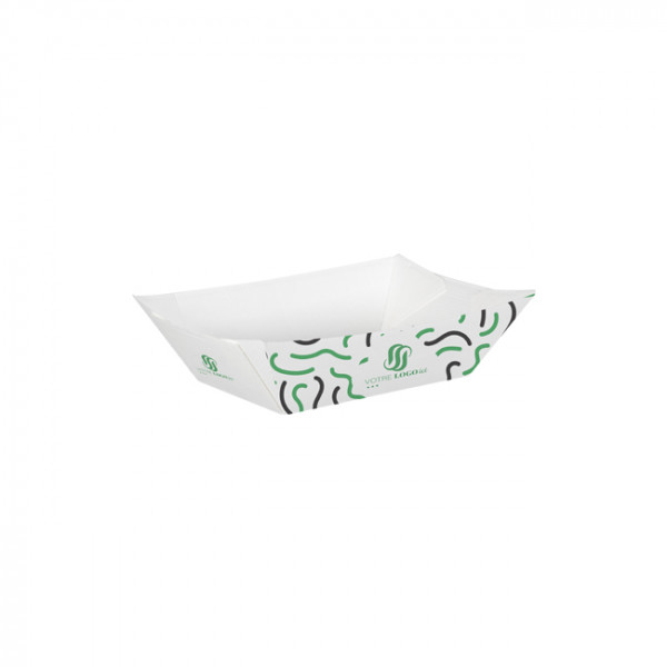 Barquette personnalisée en carton 480 g - Impression jusqu'à 4 couleurs