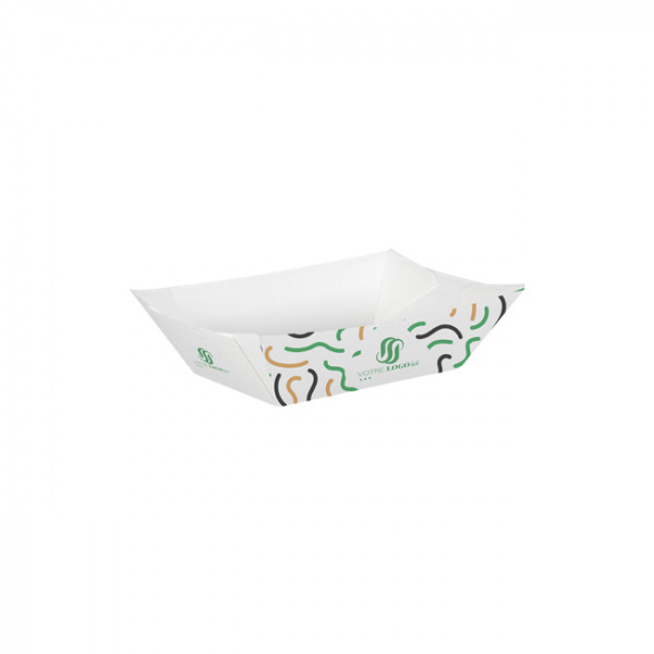 Barquette personnalisée en carton 480 g - Impression jusqu'à 4 couleurs