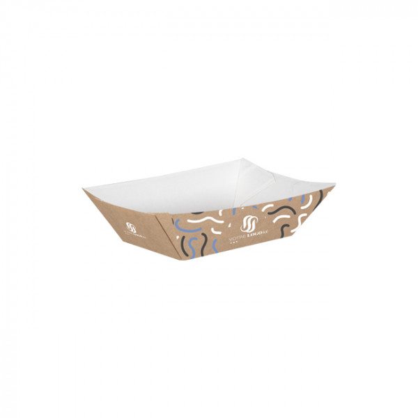 Barquette personnalisée en carton 480 g - Impression jusqu'à 4 couleurs