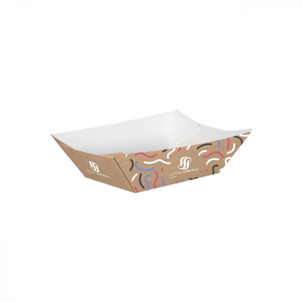 Barquette personnalisée en carton 960 g - Impression jusqu'à 4 couleurs
