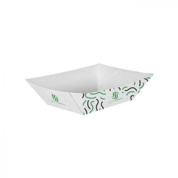 Barquette personnalisée en carton 1200 g - Impression jusqu'à 4 couleurs