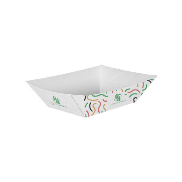 Barquette personnalisée en carton 1200 g - Impression jusqu'à 4 couleurs