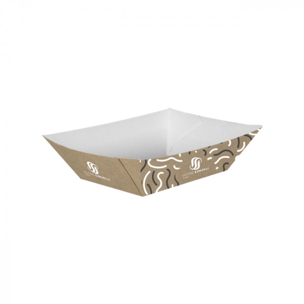 Barquette personnalisée en carton 1200 g - Impression jusqu'à 4 couleurs