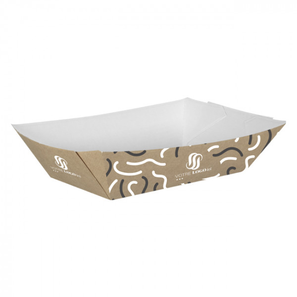 Barquette personnalisée en carton 2400 g - Impression jusqu'à 4 couleurs