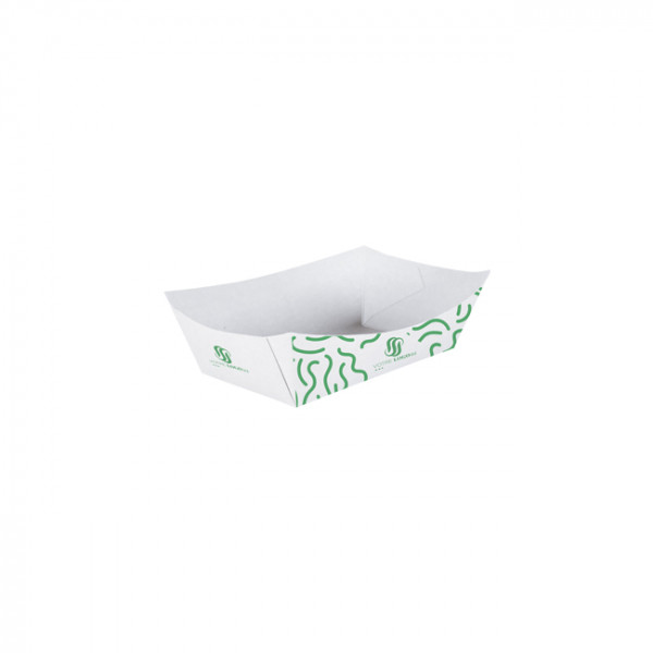 Barquette personnalisée en carton 130 mL - Impression jusqu'à 4 couleurs