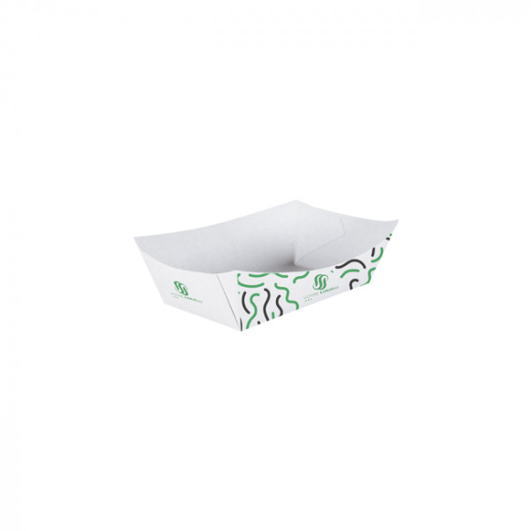 Barquette personnalisée en carton 130 mL - Impression jusqu'à 4 couleurs