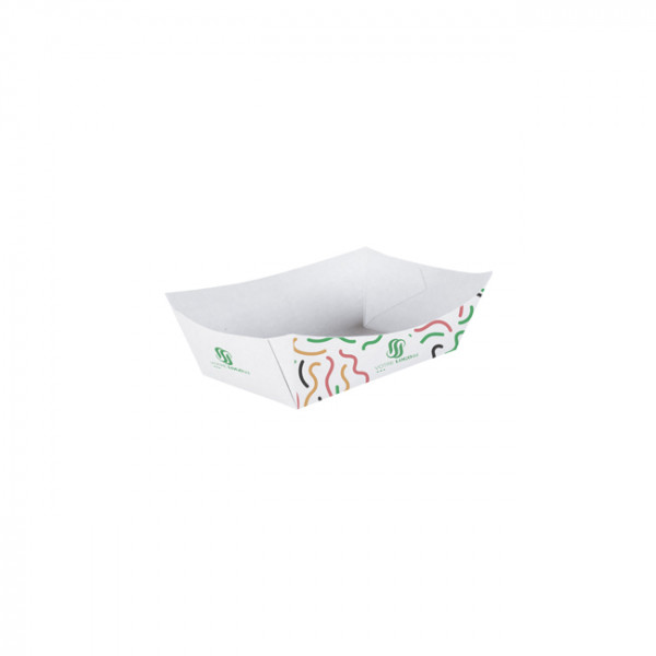 Barquette personnalisée en carton 130 mL - Impression jusqu'à 4 couleurs
