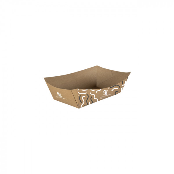Barquette personnalisée en carton 130 mL - Impression jusqu'à 4 couleurs