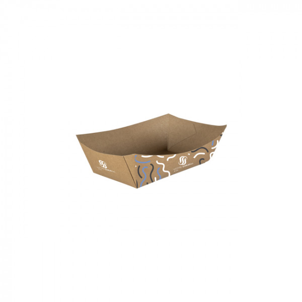 Barquette personnalisée en carton 130 mL - Impression jusqu'à 4 couleurs