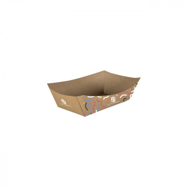 Barquette personnalisée en carton 130 mL - Impression jusqu'à 4 couleurs