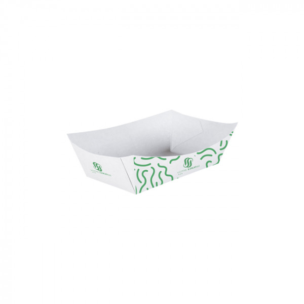 Barquette personnalisée en carton 300 mL - Impression jusqu'à 4 couleurs