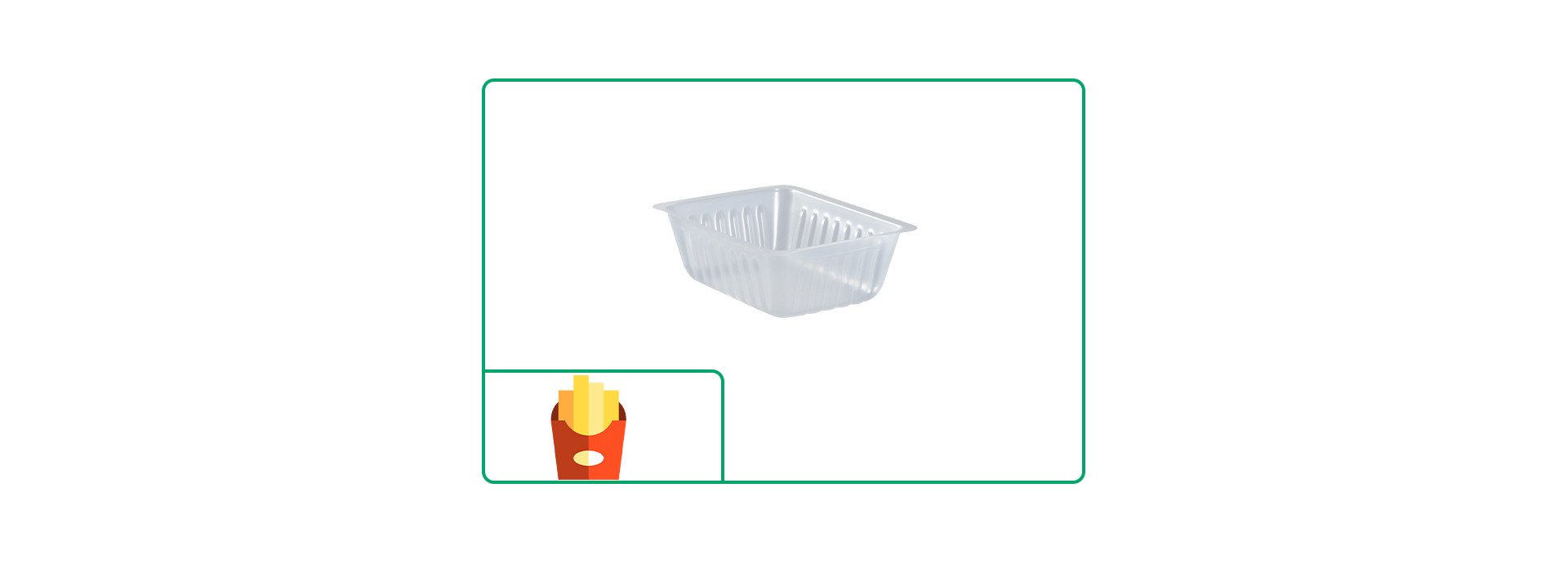 barquette frite plastique