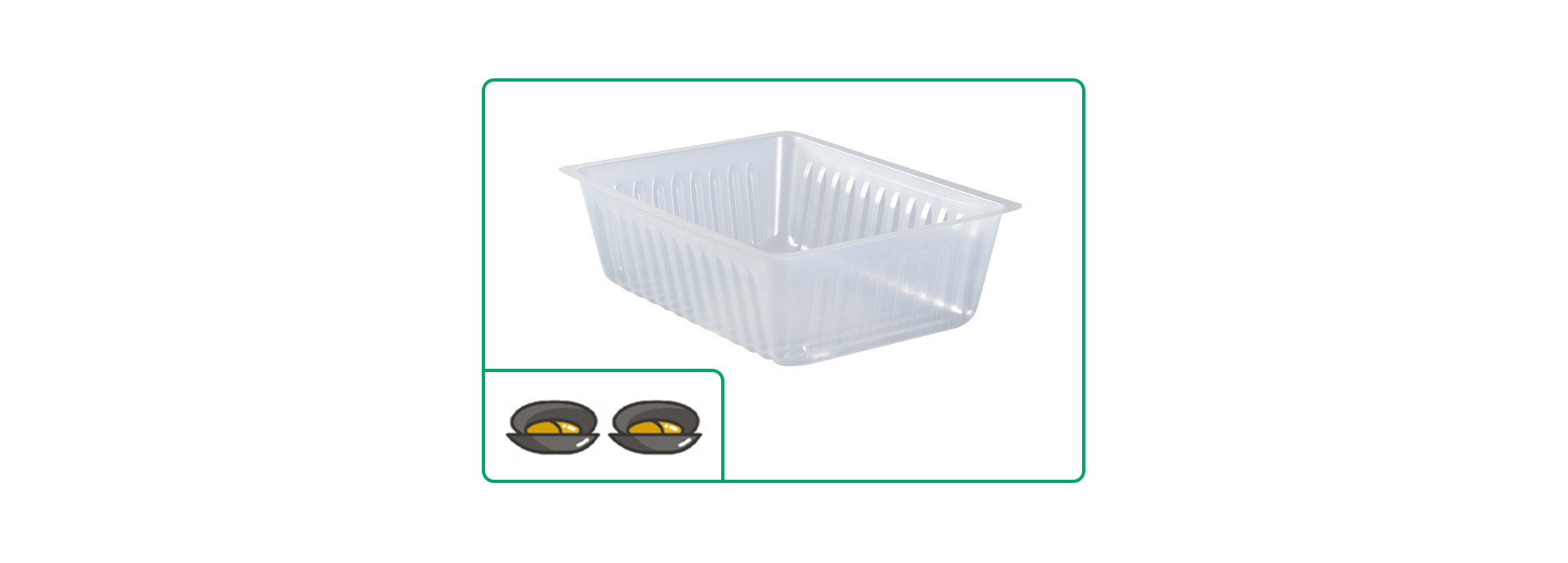 Grande barquette charcutière en plastique jetable