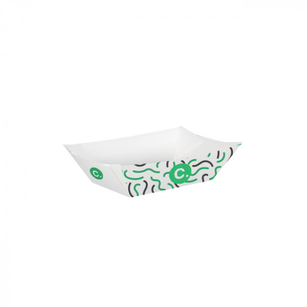 Barquette personnalisée en carton 480 g - Impression jusqu'à 4 couleurs