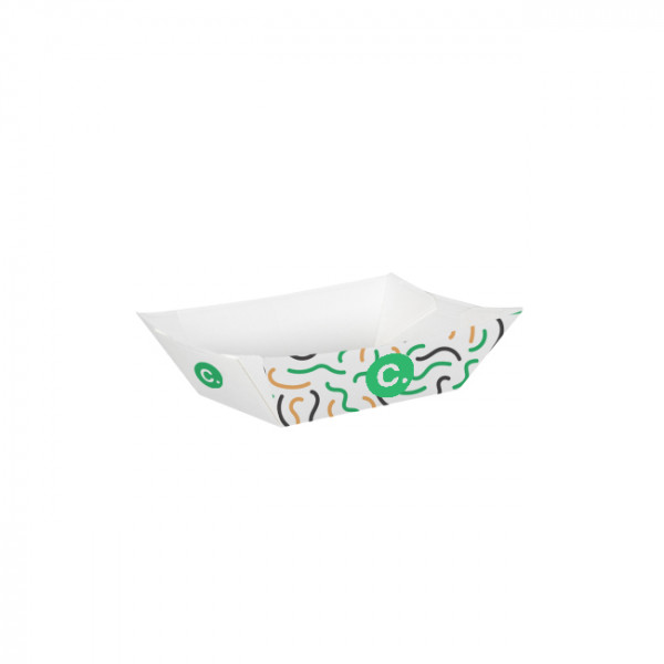 Barquette personnalisée en carton 480 g - Impression jusqu'à 4 couleurs
