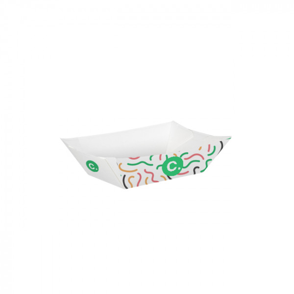 Barquette personnalisée en carton 480 g - Impression jusqu'à 4 couleurs