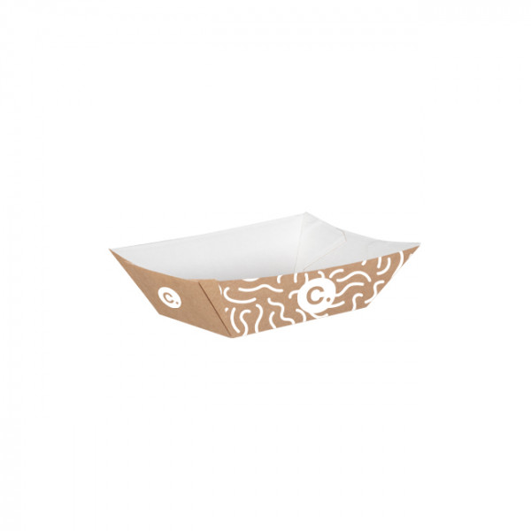 Barquette personnalisée en carton 480 g - Impression jusqu'à 4 couleurs