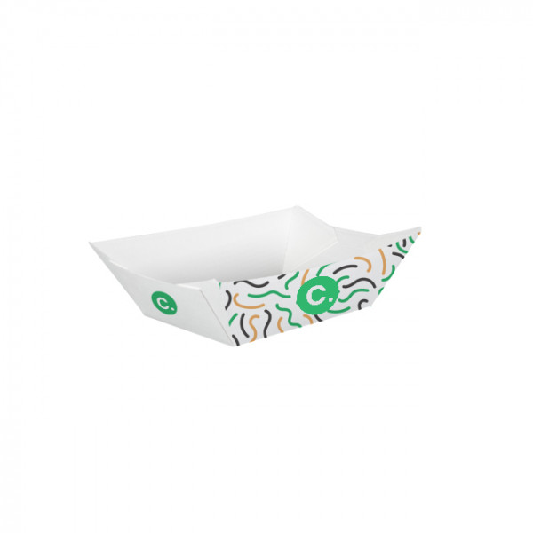 Barquette personnalisée en carton 960 g - Impression jusqu'à 4 couleurs