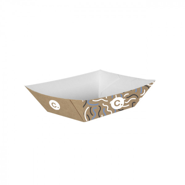 Barquette personnalisée en carton 1200 g - Impression jusqu'à 4 couleurs