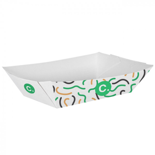 Barquette personnalisée en carton 2400 g - Impression jusqu'à 4 couleurs