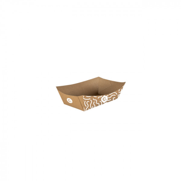 Barquette personnalisée en carton 130 mL - Impression jusqu'à 4 couleurs