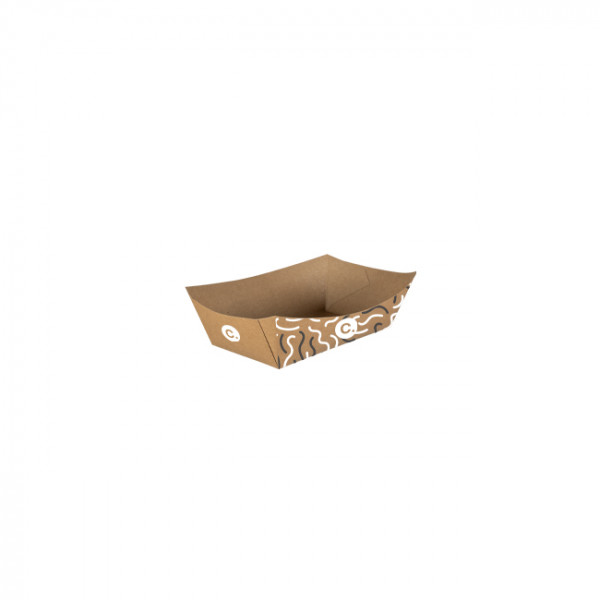Barquette personnalisée en carton 130 mL - Impression jusqu'à 4 couleurs