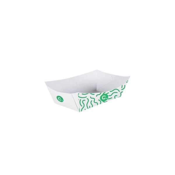 Barquette personnalisée en carton 300 mL - Impression jusqu'à 4 couleurs