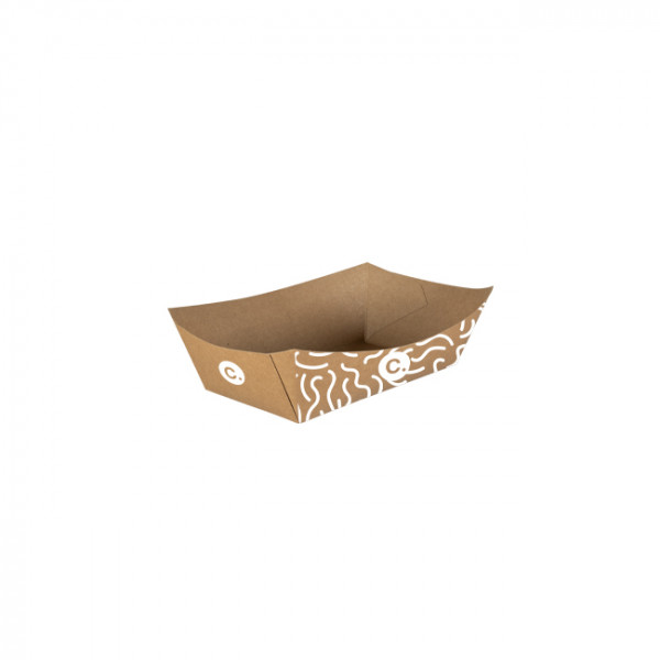 Barquette personnalisée en carton 300 mL - Impression jusqu'à 4 couleurs