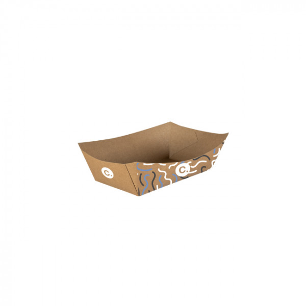 Barquette personnalisée en carton 300 mL - Impression jusqu'à 4 couleurs