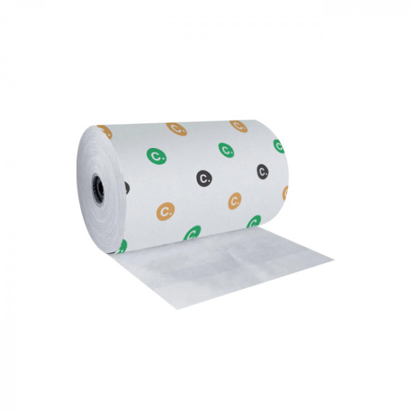Papier thermoscellable personnalisé en bobine blanche de 6 kg largeur 30 cm - Impression jusqu'à 4 couleurs