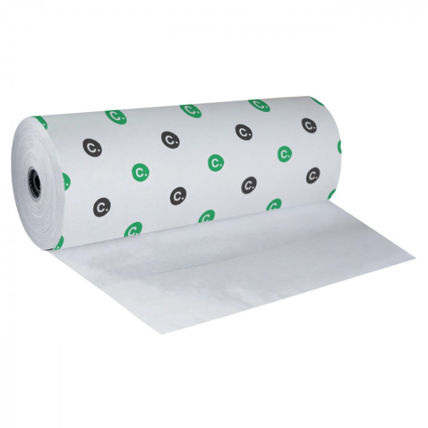 Papier thermoscellable personnalisé en bobine blanche de 10 kg largeur 60 cm - Impression jusqu'à 4 couleurs