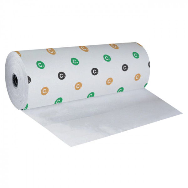 Papier thermoscellable personnalisé en bobine blanche de 10 kg largeur 60 cm - Impression jusqu'à 4 couleurs