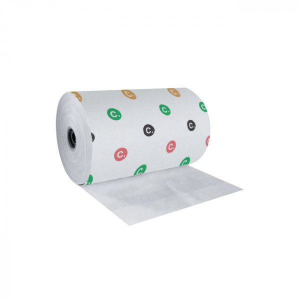 Papier thermoscellable personnalisé en bobine blanche de 6 kg largeur 30 cm - Impression jusqu'à 4 couleurs