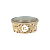 Boîte à salade ronde personnalisée en carton avec couvercle 750 mL - Impression jusqu'à 4 couleurs