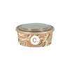 Boîte à salade ronde personnalisée en carton avec couvercle 750 mL - Impression jusqu'à 4 couleurs