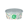 Boîte à salade ronde personnalisée en carton avec couvercle 1300 mL - Impression jusqu'à 4 couleurs