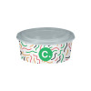 Boîte à salade ronde personnalisée en carton avec couvercle 1300 mL - Impression jusqu'à 4 couleurs