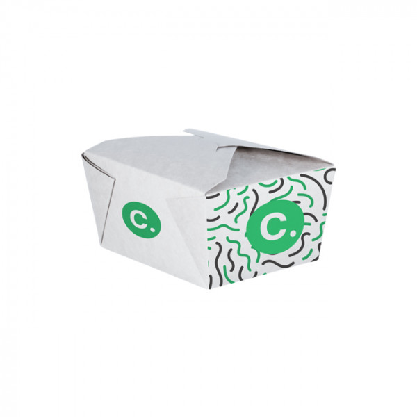 Boîte rectangulaire personnalisée en carton 880 mL - Impression jusqu'à 4 couleurs