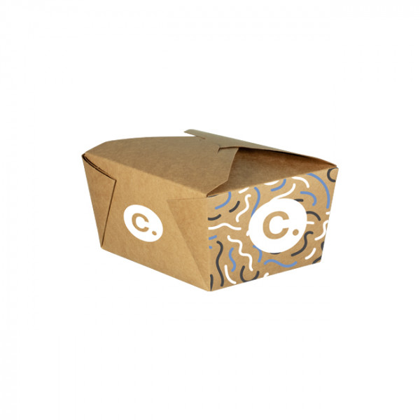 Boîte rectangulaire personnalisée en carton 880 mL - Impression jusqu'à 4 couleurs