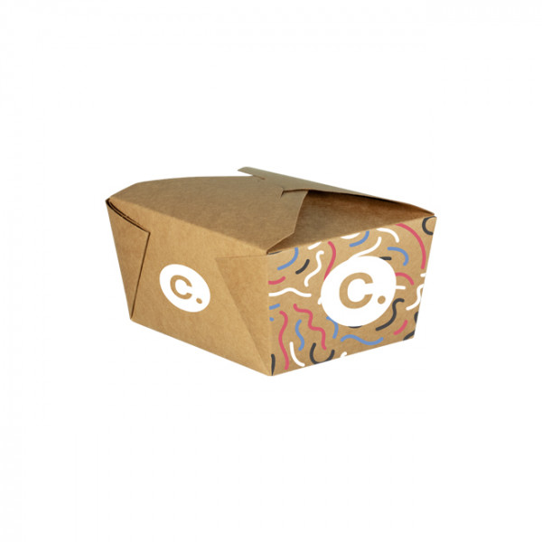 Boîte rectangulaire personnalisée en carton 880 mL - Impression jusqu'à 4 couleurs
