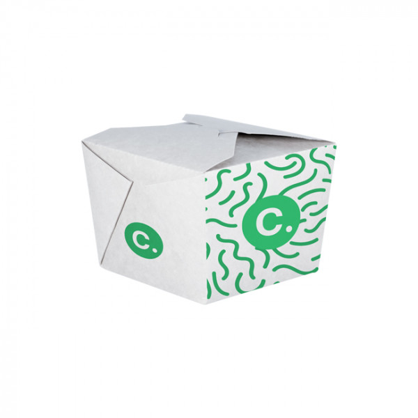 Boîte rectangulaire personnalisée en carton 1100 mL - Impression jusqu'à 4 couleurs