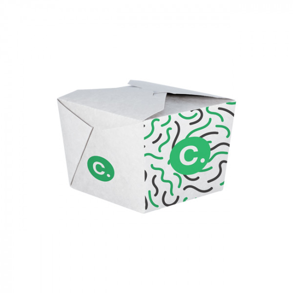 Boîte rectangulaire personnalisée en carton 1100 mL - Impression jusqu'à 4 couleurs