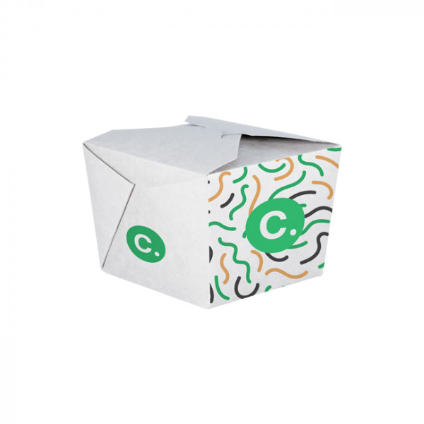 Boîte rectangulaire personnalisée en carton 1100 mL - Impression jusqu'à 4 couleurs