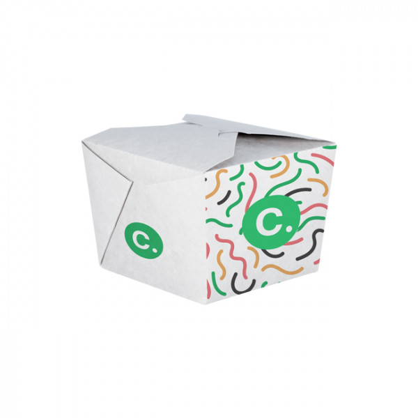 Boîte rectangulaire personnalisée en carton 1100 mL - Impression jusqu'à 4 couleurs