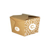 Boîte rectangulaire personnalisée en carton 1100 mL - Impression jusqu'à 4 couleurs